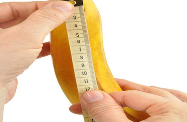 Take a banana as an example, measure your penis before enlarging it