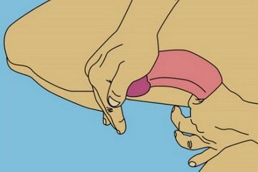 Penis massage to enlarge the head